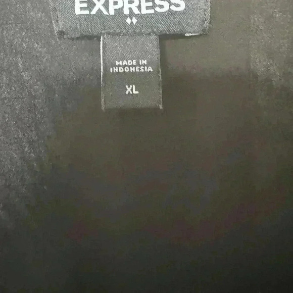 Express Womans Bodysuit Top Size Xl‎ V-Neck Long Sleeve Faux Wrap Bodysuit - Picture 3 of 6